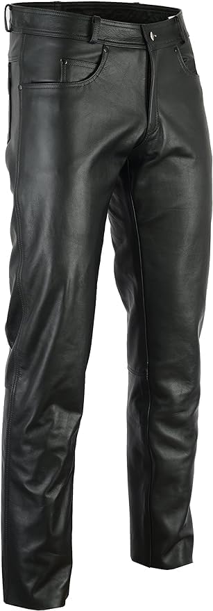 Bikers Gear Australia Motorradjeans für Damen aus weichem Leder für bequeme Passform, Rock‘n‘Roll-St