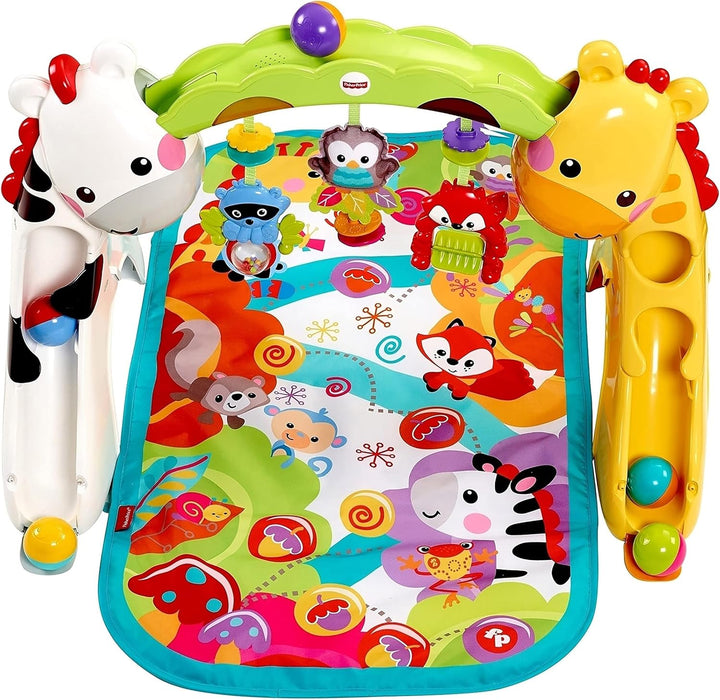 Fisher Price CCB70 - Erlebnisdecke mit Musik, Geräuschen und Lichtern, Spielmatte mit Beschäftigungs