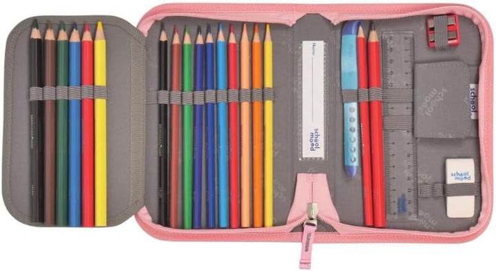 SCHOOL-MOOD Timeless Pro Schulranzenset 7-teilig 23,5L Stauraum, ergonomisches Easy Fit System für 1