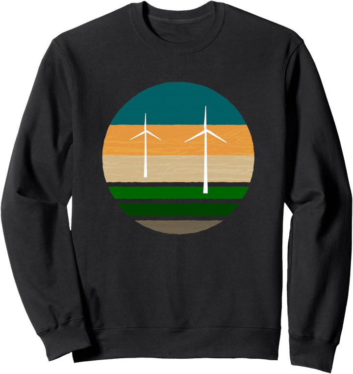 Windrad Windkraft Windkraftanlage Erneuerbare Energie Sweatshirt