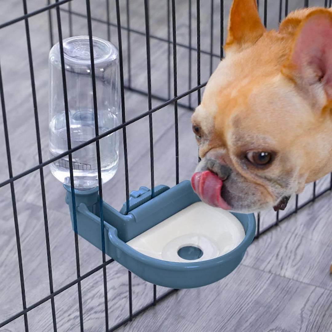 Wasserspender Hund für Käfig Blau, Blau