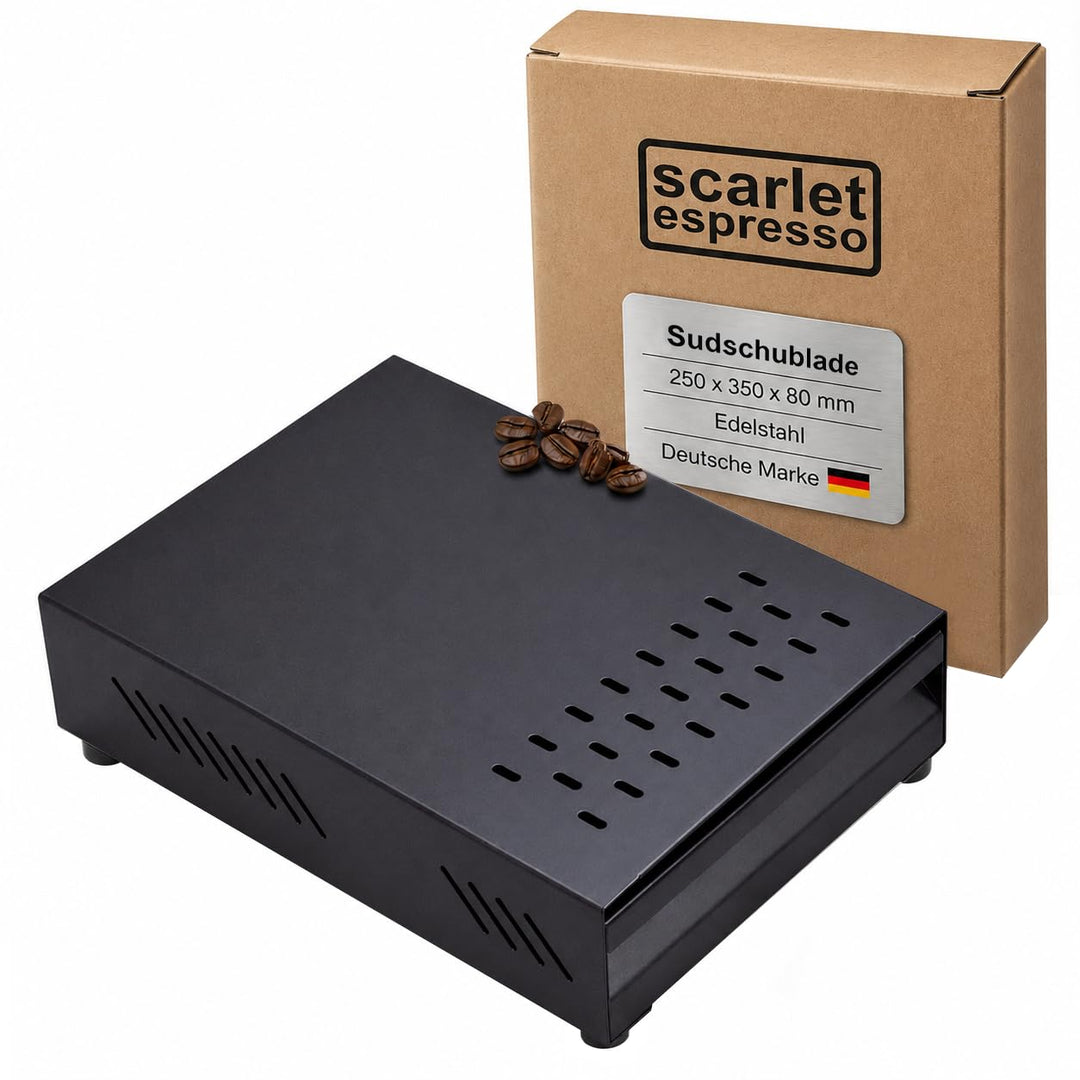 scarlet espresso | Sudschublade »Professionale« für Kaffeesatz, Abklopfbehälter für Siebträger, gumm