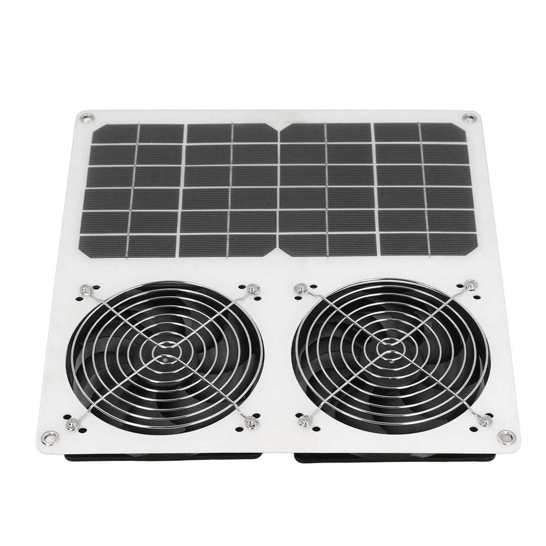 Solarbetriebener Ventilator, Abluftventilator des Sonnenkollektors 100W, 12-Zoll-Solar-Doppelventila