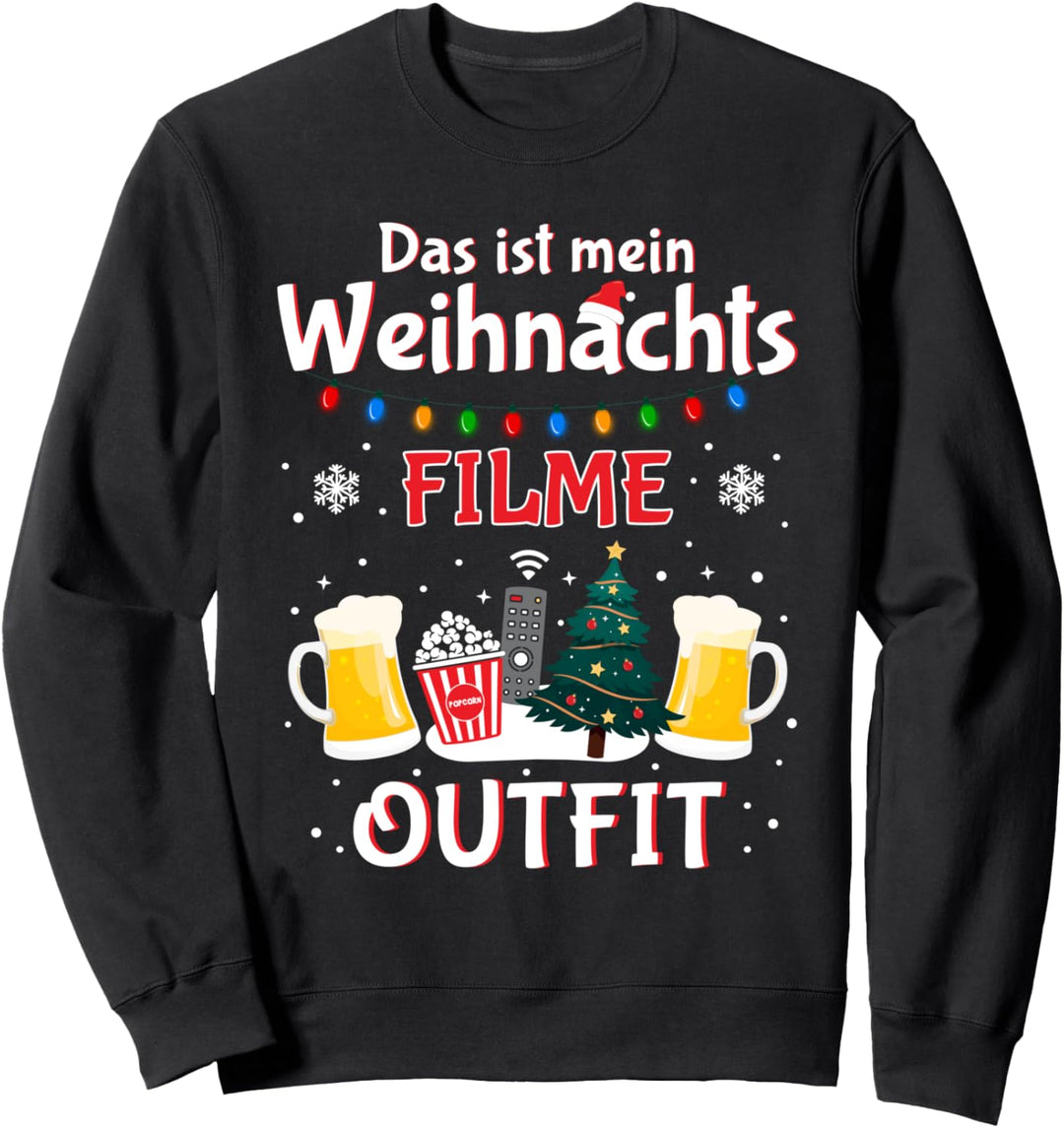 Weihnachtspullover Weihnachtsoutfit Damen Herren Bier Sweatshirt