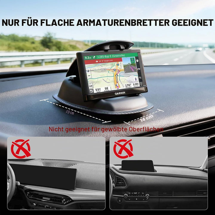 APPS2Car GPS-Halterung, Handyhalterung Auto Armaturenbrett, 2-1 rutschfeste Sitzsack-Halterung für G