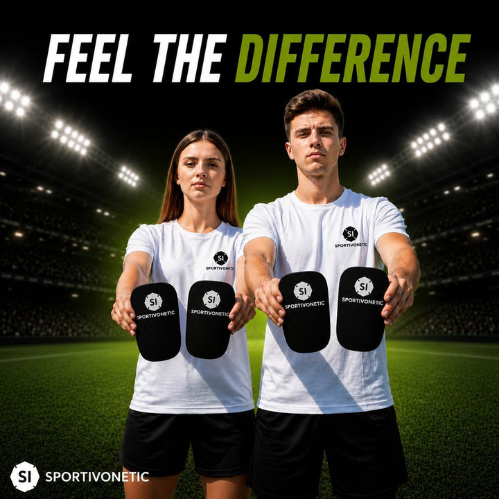 SPORTIVONETIC® High Performance Schienbeinschoner Anpassbar für Erwachsene & Kinder, Damen & Herren