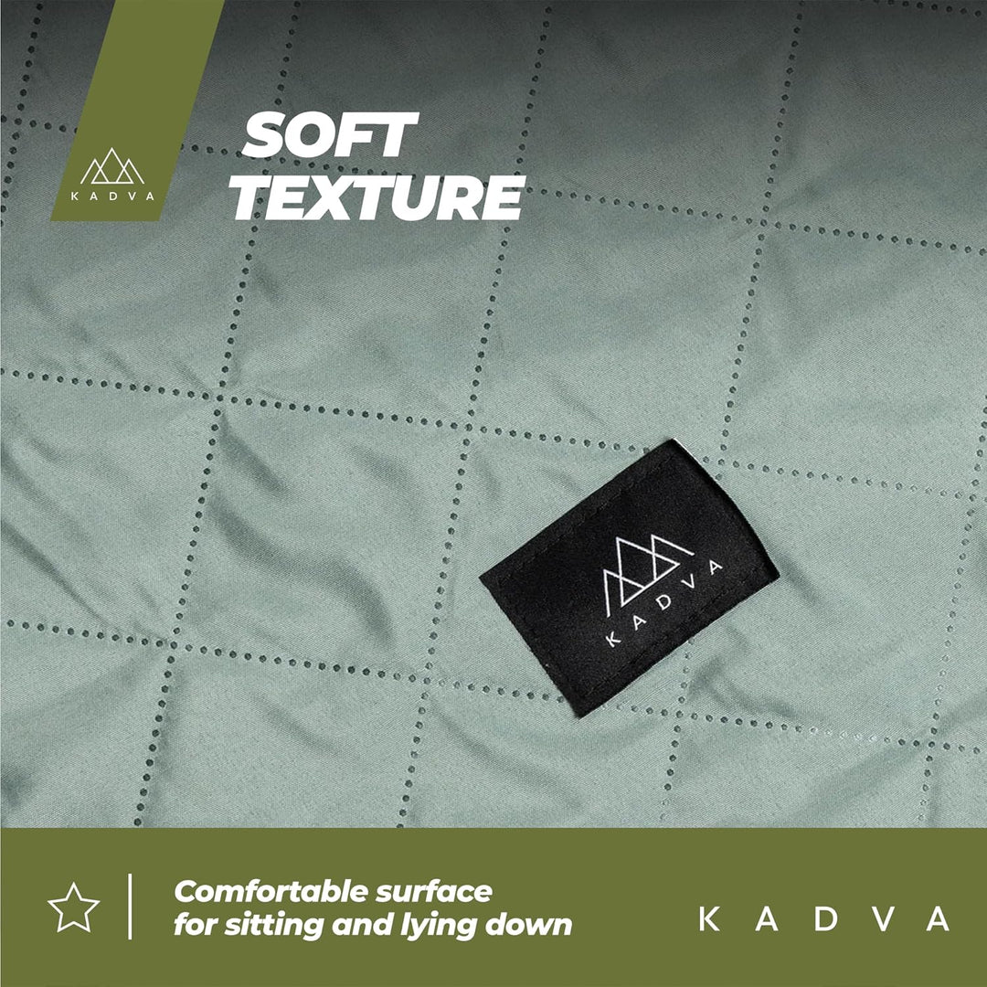KADVA Picknickdecke Wasserdicht Rulo Graue Praktische Langlebige und Bequeme Outdoor Decke für die F
