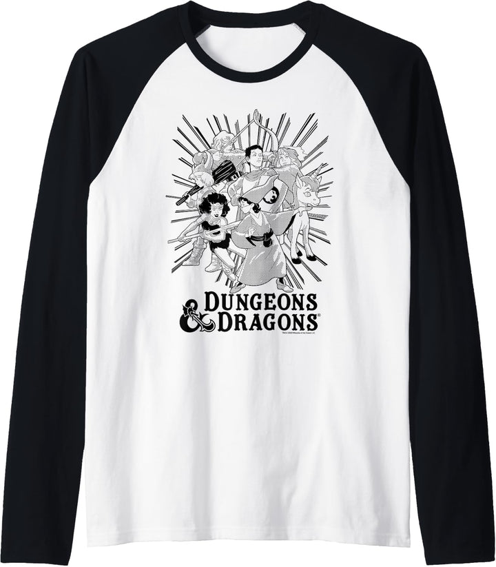 Dungeons &amp; Dragons Group Shot Dark Tones Raglan