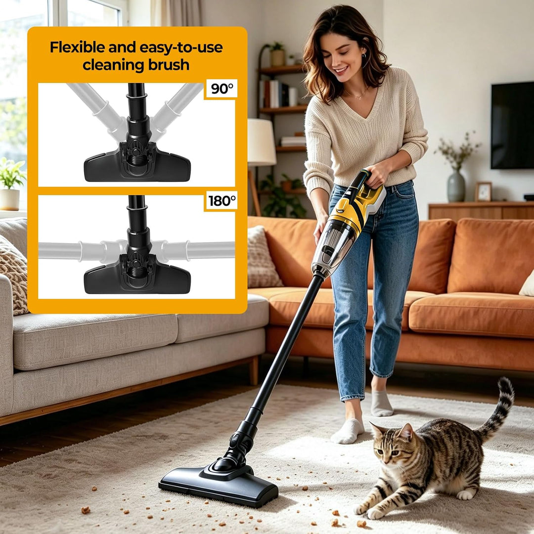 Kabelloser Handstaubsauger, kompatibel mit DEWALT 18V 20V Akkus, 10000Pa Saugleistung, 750ml Staubbe