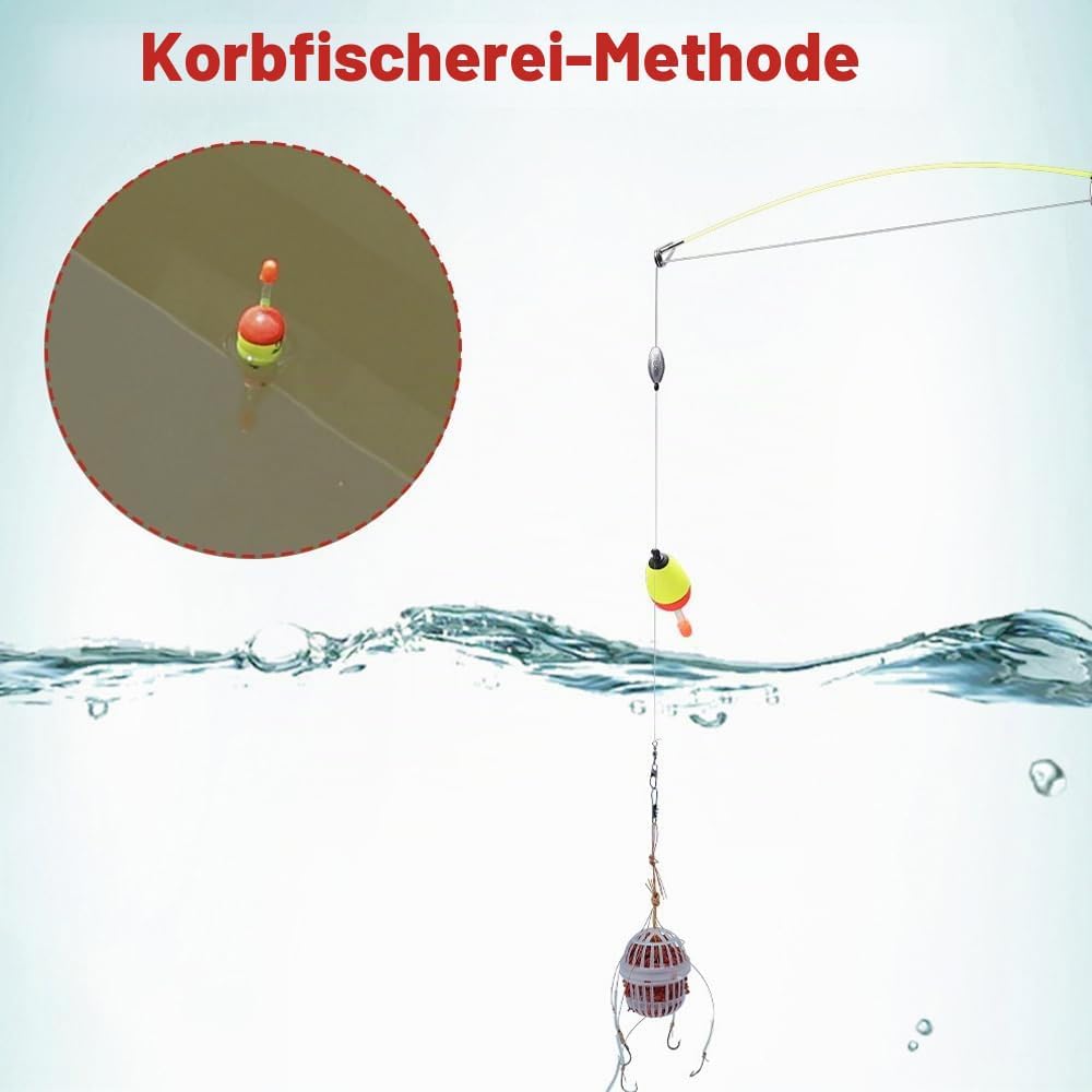 55pcs Angelset Für Kinder,1.8m Kinderangel Starter Set,Angelrute Set Kinder Mit Angelrolle Und Köder