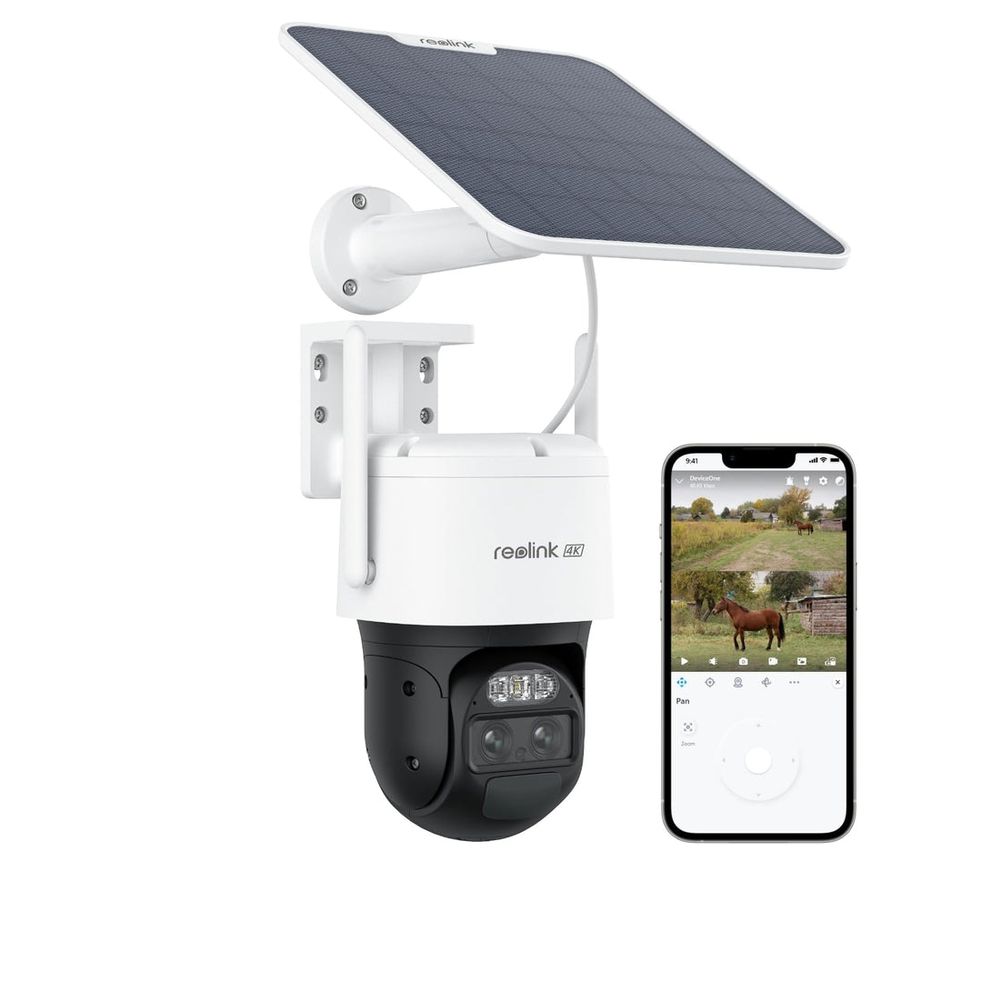 Reolink 3G/4G LTE PTZ Solar Überwachungskamera mit SIM-Karte, Auto-Tracking & Auto-Zoom, Dual-Lens,