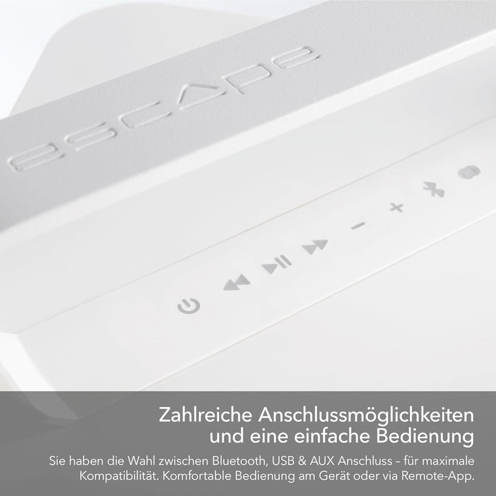 Escape P9 Outdoor Bluetooth Lautsprecher (IPX4 wetterfest, 100 Watt, 16h Akkulaufzeit, kabellos, tra