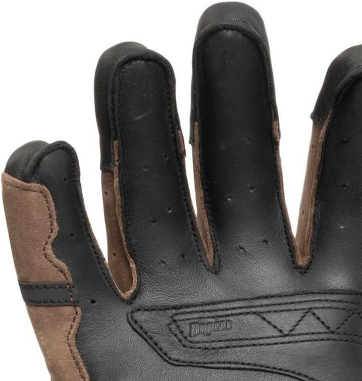 BROGER Ohio Motorradhandschuhe Herren | Rindsleder und Känguru Leder | Knox SPS Protektoren | Stossa