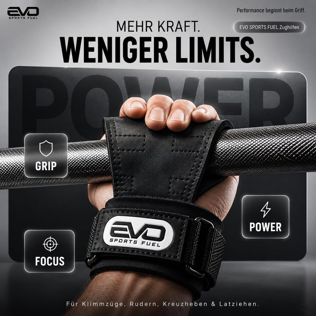 Zughilfen Krafttraining &amp; Crossfit | Lifting Straps für Frauen &amp; Männer | Griffhilfen Kraftsport &amp; G