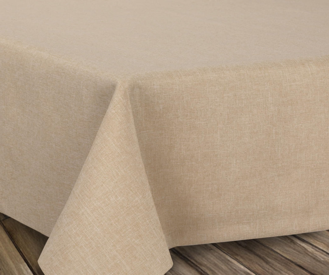 BEAUTEX fleckenabweisende und bügelfreie Tischdecke - Tischtuch mit Lotuseffekt - Tischwäsche in Lei