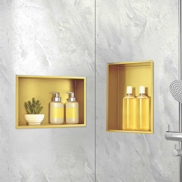 Wandnische Dusche,Wandnische Dusche Edelstahl,Wandnische Einzelregal Lagerung,Duschnische 30 * 45 *