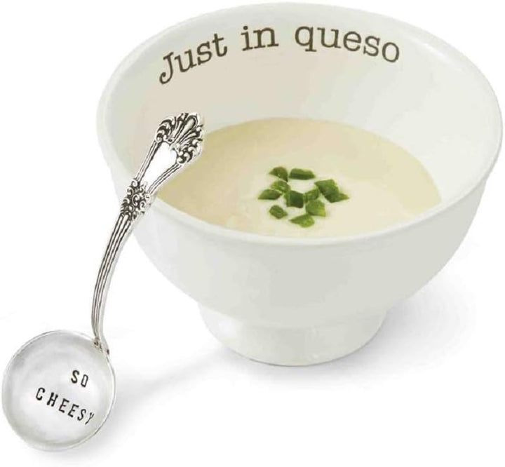 Mud Pie Just in Queso Dip-Set, Weiss Nur in Queso, Nur in Queso