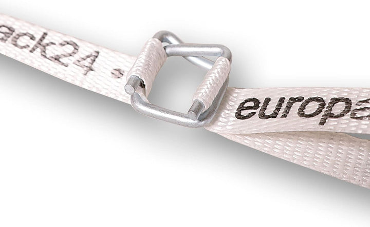 100 Stück 32mm Drahtverschlussklemmen | verzinkt | für 32mm Umreifungsband/Kraftband | Metallschnall