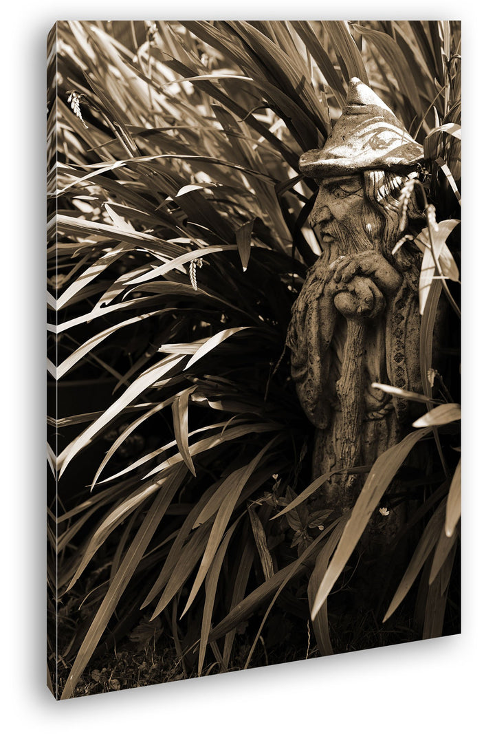 deyoli Magierstatur im hohen Gras Format: 80x60 Effekt: Sepia als Leinwand, Motiv fertig gerahmt auf