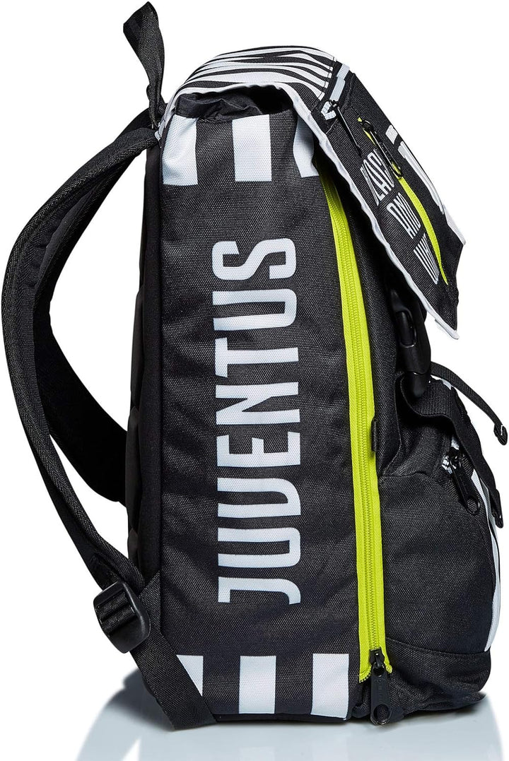 Big Juventus ausziehbarer Rucksack, beste Kombination, schwarz und weiss, Schule und Freizeit, mit p