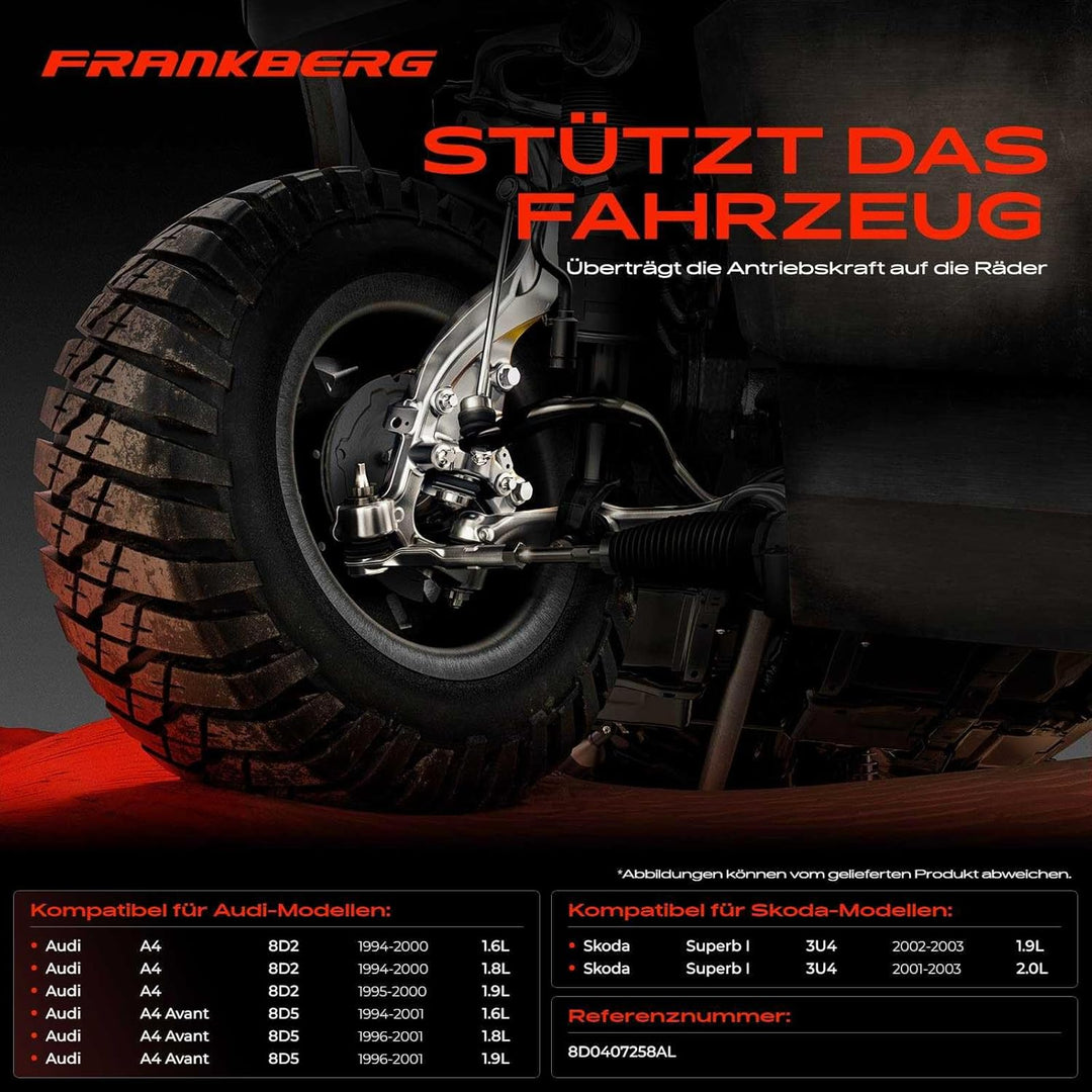 Achsschenkel Radaufhängun Vorne Rechts für A4 8D2 B5 Avant 8D5 B5 A6 Avant 4B C5 Passat 3B2 Variant