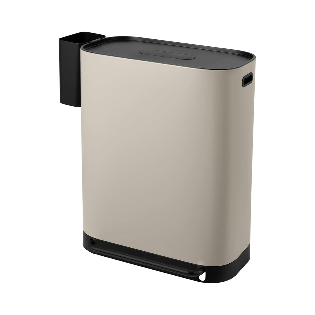 SVITA MLT2X30 Mülleimer Treteimer Abfalleimer 60l 2 Fächer freistehend mit Deckel inkl. Inneneimer T