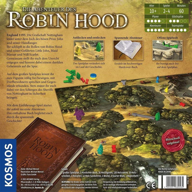 Kosmos 680565 Die Abenteuer des Robin Hood, Nominiert zum Spiel des Jahres 2021, Kooperatives Abente