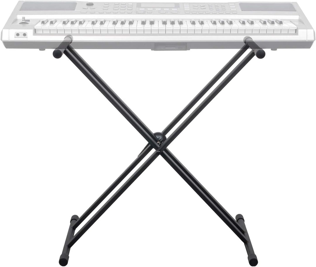 CASCHA Double X-Frame Keyboard Ständer höhenverstellbar aus Metall I Keyboard Stand Gestell für Keyb