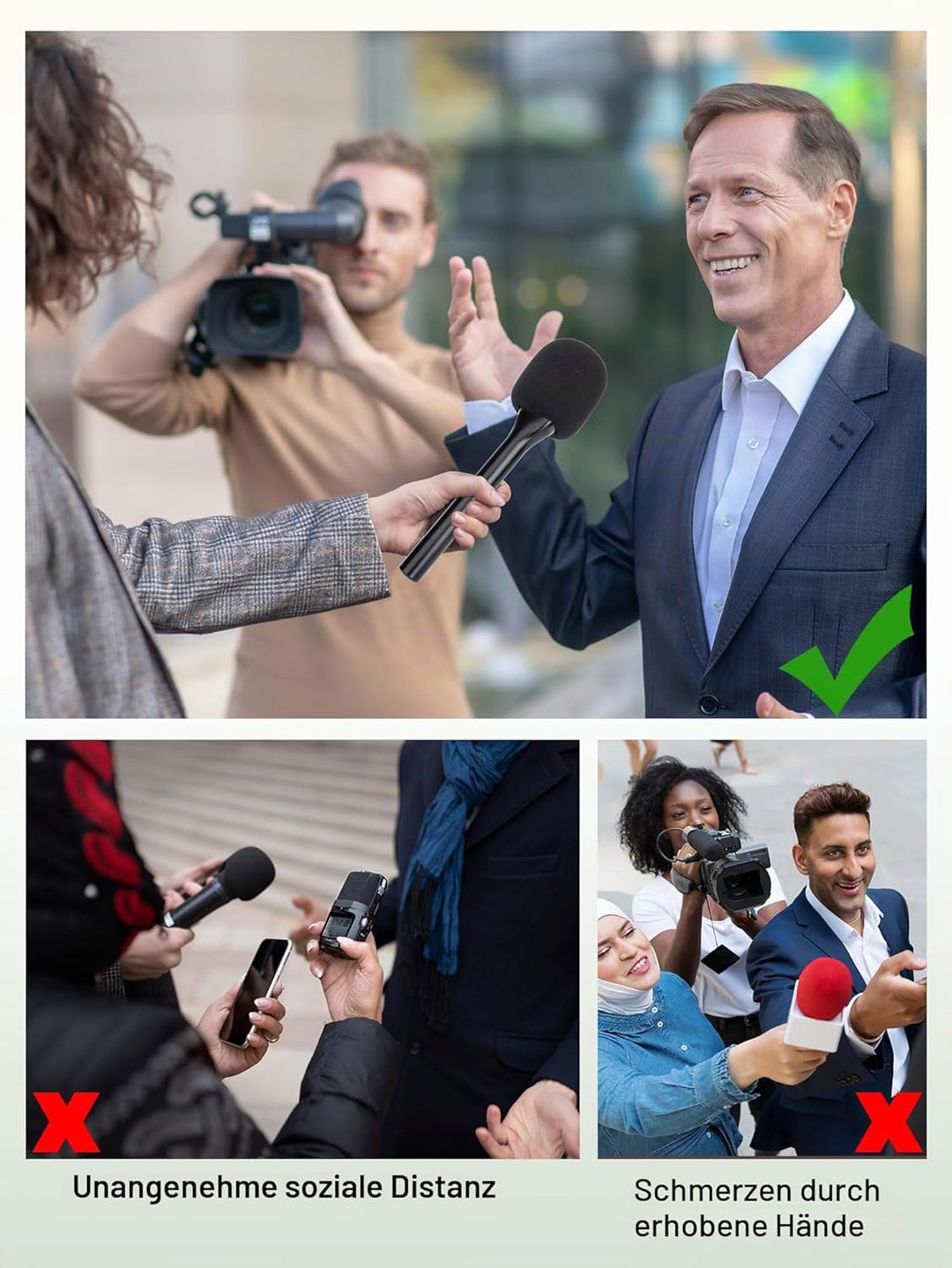 Tragbarer kabelloser Mikrofonständer für DJI-Mikrofon, Halterung für DJI Mic 2, tragbarer Mikrofonad