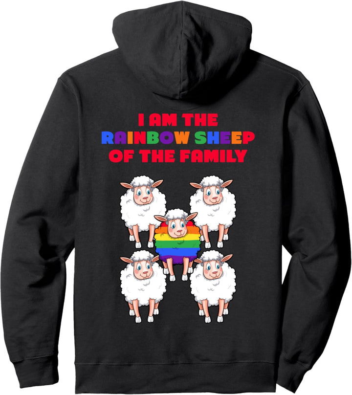 Ich bin das Regenbogen Schaf der Familie, LGBT Pullover Hoodie
