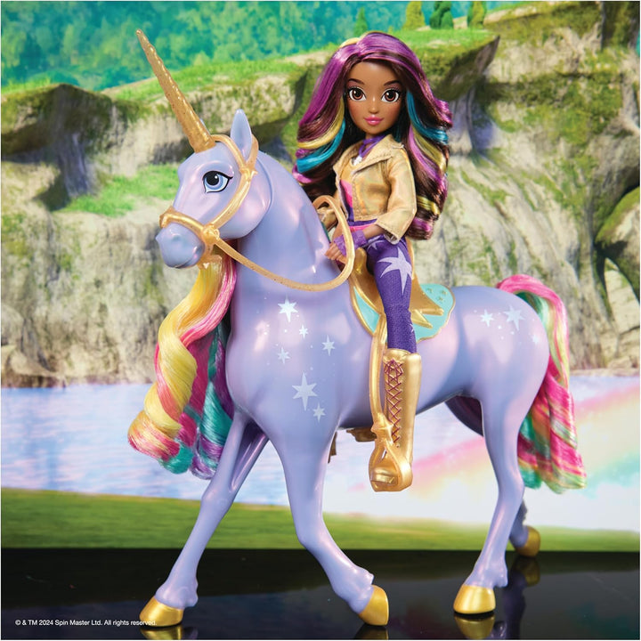 Unicorn Academy Licht-Magie Wildstar - mit Lichteffekten und Musik, ca. 28 cm grosses Einhorn zur be