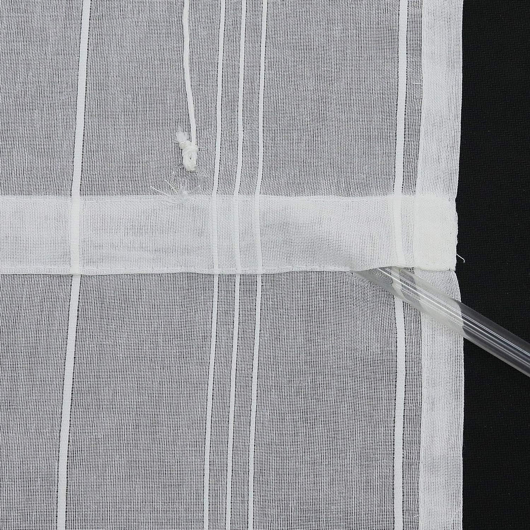 Joyswahl halbtransparentes Raffrollo mit Leinenoptik Schals Raffrollo mit V-Schlaufen »Tilla« Fenste