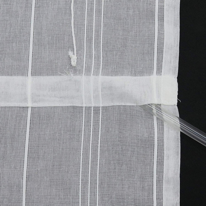 Joyswahl halbtransparentes Raffrollo mit Leinenoptik Schals Raffrollo mit V-Schlaufen »Tilla« Fenste