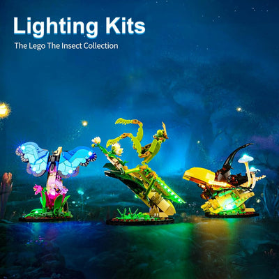 cooldac Led Licht Kit für Lego 21342 Ideas Insektensammlung Set (Nur Beleuchtung, Kein Lego), Kreati