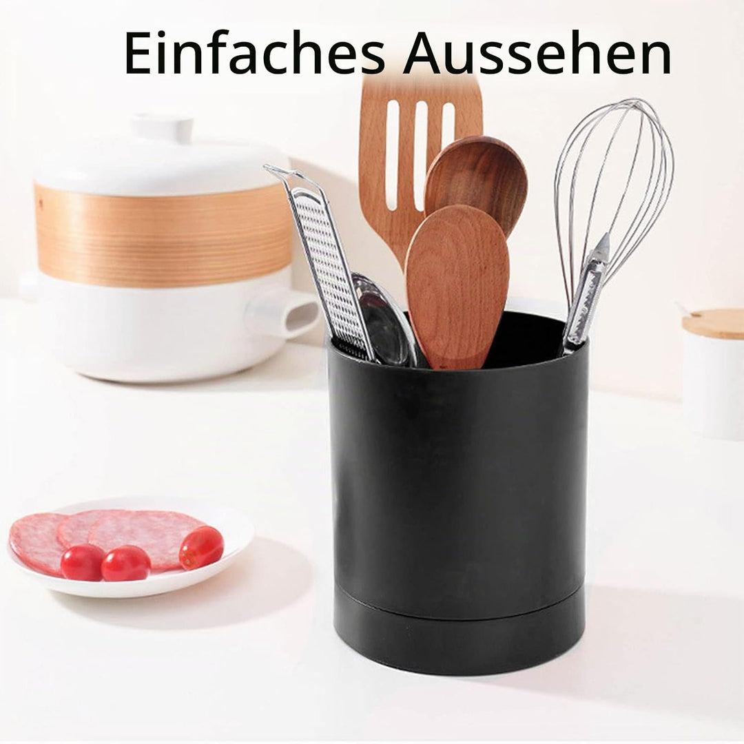 Küchenutensilienhalter, 360° Drehbarer Küchenutensilien Aufbewahrungshalter Utensilienhalter Küchent