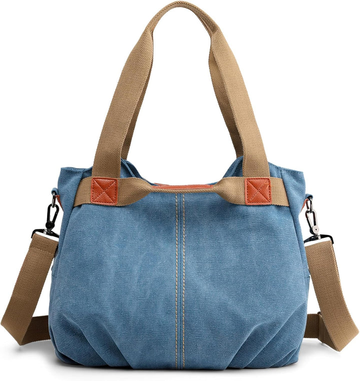 DIRRONA Casual Damen Segeltuch Umhängetasche Gross Kapazität Handtasche Reise Schultertasche Multifu