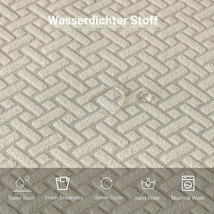LANSHENG Stuhlbezug Sitzfläche Waschbarer Stretch Wasserdicht Jacquard Bezug für Stühle Esszimmerstu