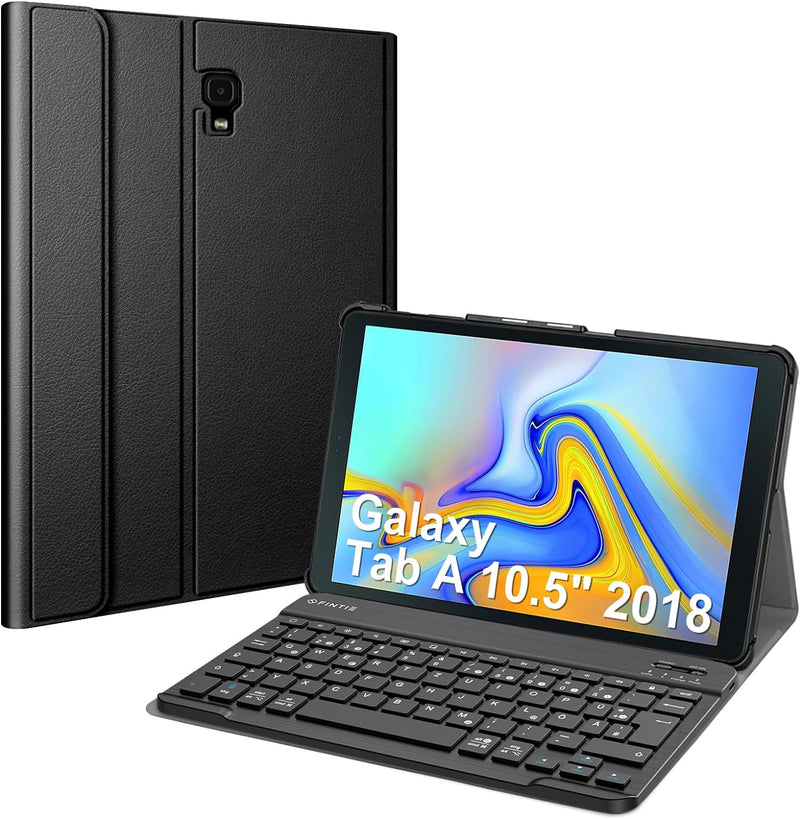 Fintie Tastatur Hülle für Samsung Galaxy Tab A 10.5 SM-T590/T595 2018 Tablet-PC - Ultradünn leicht S