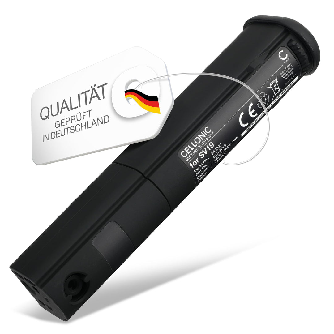 CELLONIC 1x Akku kompatibel mit Dyson Omni-Glide, 414127-02 | 1x, (2500mAh-14.4V-Lithium-Ionen), Sta