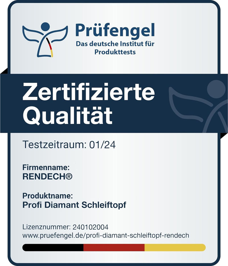 Diamant Schleiftopf 180 mm für Beton, Estrich, Stein uvm. - Diamant Schleifscheibe zum Fliesenkleber