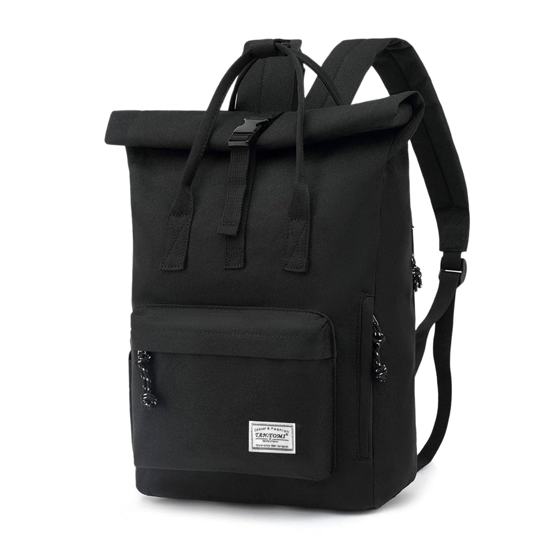 TANTOMI Laptop Rucksack, Rucksack Laptop Tasche 15,6 Zoll, Rucksack Damen und Herren weit öffenbar,