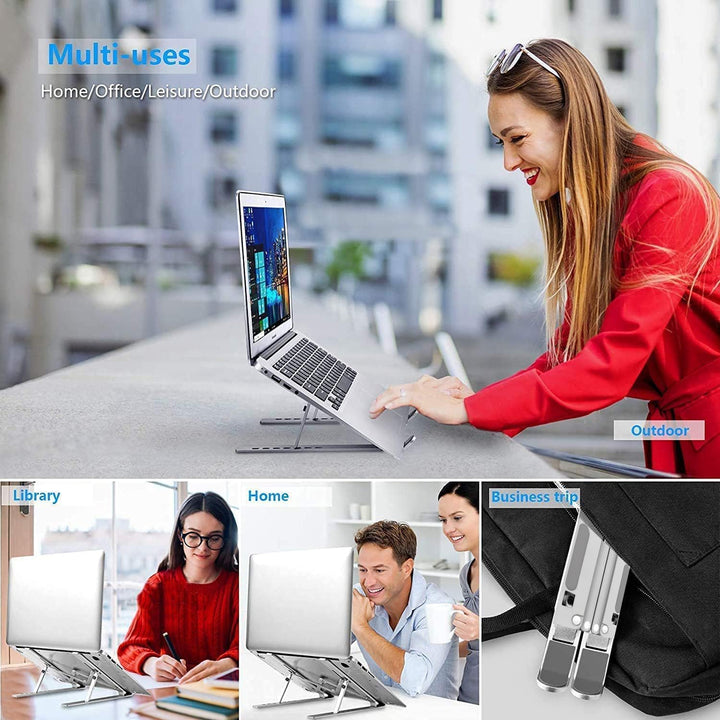 Laptop ständer aus Aluminium,Faltbarer,belüfteter Halter,laptopständer höhenverstellbar,Ergonomisch