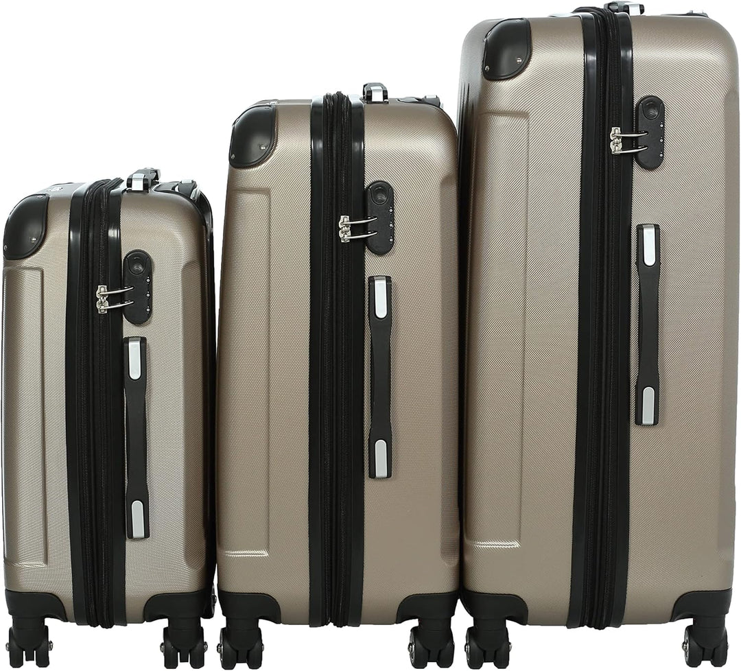 INVIDA Glüückskind Luxus Koffer Trolley Kofferset aus ABS in 6 Farben und Einzel oder im Set Frei Wä