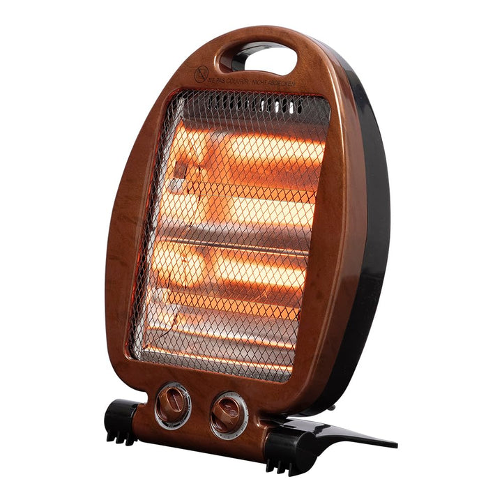 Infrarot-Heizstrahler 400/800 W – geräuschlos, schnelle Tiefenwärme, Timer, klappbar, sicher, für Zu