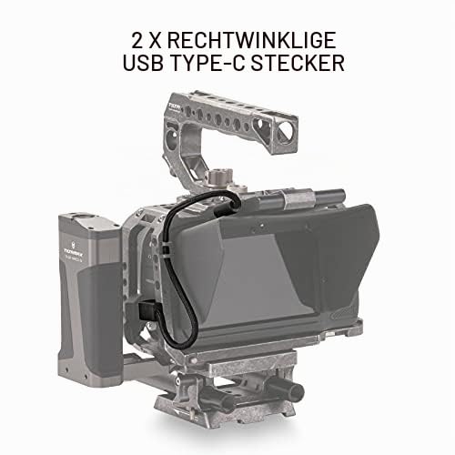 Tilta Kabel für BMPCC 4K, 90 Grad, 20 cm, Schwarz CB-USBC-20