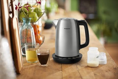 Philips Wasserkocher – 1.7 L Fassungsvermögen mit Temperaturregelung, Warmhaltefunktion und Kontroll