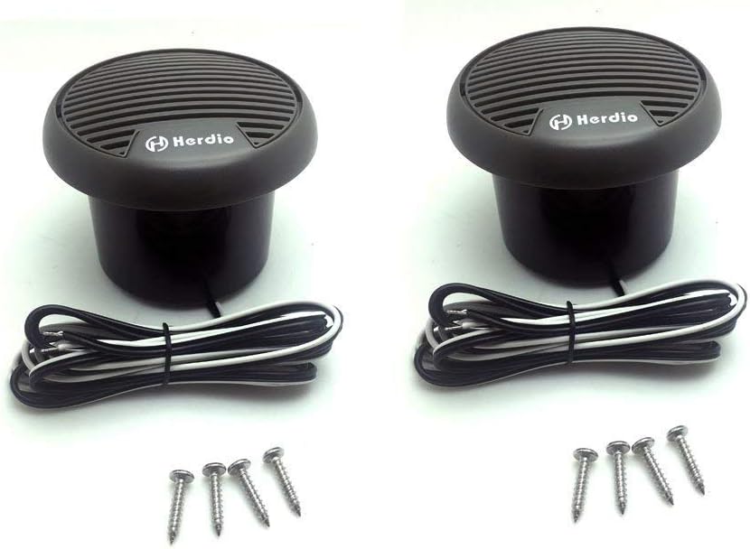 Herdio 7,6 cm Heavy Duty wasserdichte Motorrad Lautsprecher Wasserdicht Marine Lautsprecher für Boot