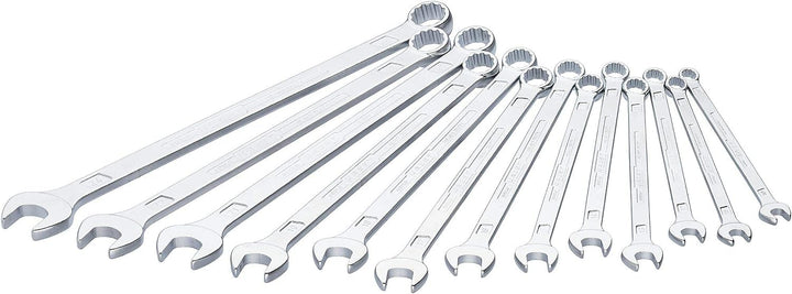 HAZET Ratschenschlüssel-Set 600LG/13| 13 Werkzeuge, Abtrieb: Aussen Doppel-Sechskant, Schlüsselweite