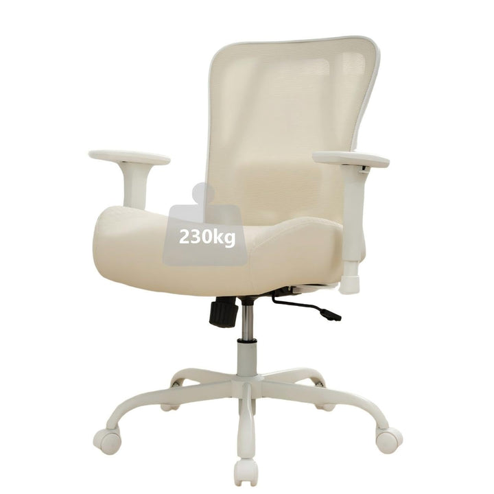 UEV Bürostuhl Ergonomisch bis 230KG, Wippfunktion,Schreibtischstuhl mit Armlehnen, höhenverstellbare
