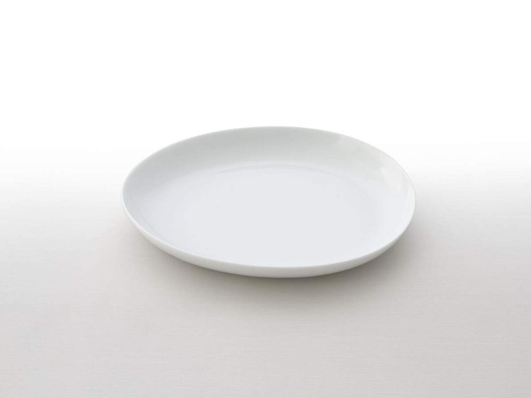 Japanischer Teller Serie Yuuki 26 cm feinstes weisses Porzellan edle Transparenz 26,5 x 22 x 2,8 cm,